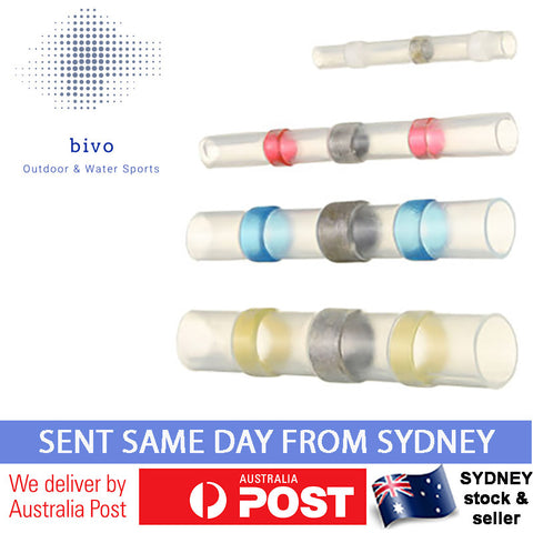 Solder Seal Heat Shrink Butt Wire Connector Terminal Waterproof